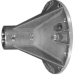 Winters Side Bell, Closed Axle, Driver Side, 4-Rib, Aluminum, Natural, Winters 10 in Quick Change