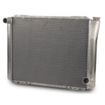 Afco, Radiator, 26.75 in W x 20 in H x 3 in D, Driver Side Inlet, Passenger Side Outlet, Aluminium, Natural, Each