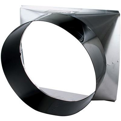 Allstar Fan Shroud, 20.75 in Wide, 19 in Tall, 9.75 in Deep, Aluminum, Black / Natural, 17 in Diameter Fans, 26 in Radiators