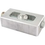 Allstar, Leaf Spring Lowering Block, Adjustable, 1.5 in Height, 2.5 in Width, 5 in Length, 5/8 in Diameter Pin, Aluminium, Natural, Universal, Each