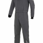 Alpinestars, Driving Suit, Stratos, 1-Piece, SFI 3.2A/5, Three Layer, Fire Retardant Fabric, Gray, Large / X-Large, Each
