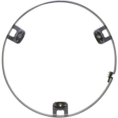 Dominator Mud Cover Ring, Bolt-On, Steel, Natural, 15 in Non Beadlock Wheels