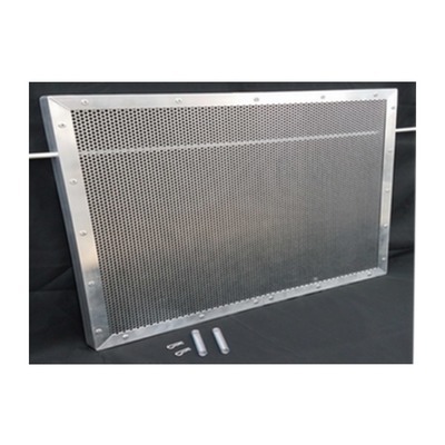 Dominator Radiator Screen, Shaker, 24 x 19 in, Aluminum, Black, Natural