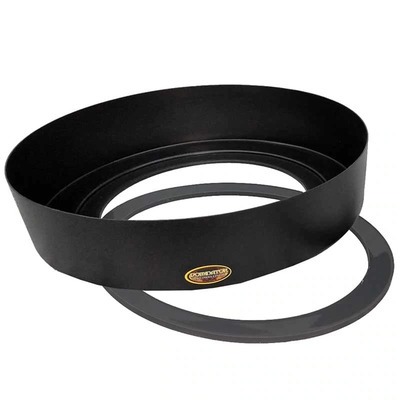 Dominator Air Box Heat Shield, Cut to Fit, Circular, Gasket Included, Plastic, Black