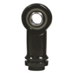 Integra Shocks, Shock End, Spherical, 1/2 in Bore, 7/16-20 Female Thread, 1 in Extended, Steel, Black Paint, , Each