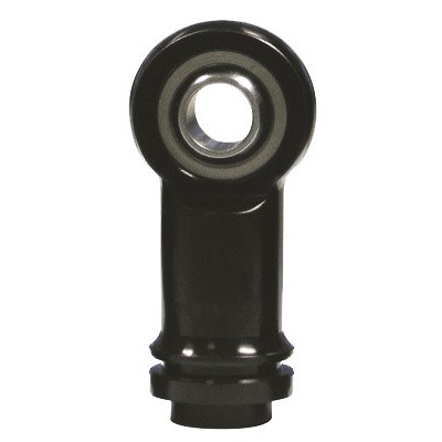 Integra Shocks, Shock End, Spherical, 1/2 in Bore, 7/16-20 Female Thread, 1 in Extended, Steel, Black Paint, , Each