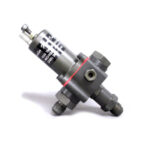 IRL, Fuel Bypass Valve, K-140, High-Speed, 65-130 psi, 6 AN Inlet, 6 AN Outlet, Aluminium, Gray Anodized, Universal, Each