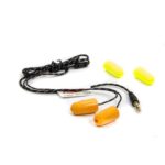 Raceceiver Headphones, Semi-Pro, 36 in Cord, 3.5 mm Input Jack, Small / Medium Foam Ear Molds