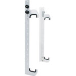 Allstar, Radiator Hanger, Wall Mount, Adjustable, 29 in Tall x 2.25 in Wide Radiators, Aluminium, Natural, Kit