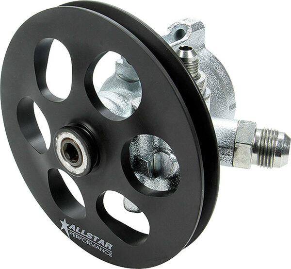 Power Steering Pump, GM Type 2, 3 gpm, 1300 psi, V-Belt Pulley, Steel, Zinc, Each