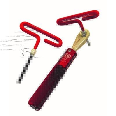 LSM RACING PRODUCTS Valve Lash Wrench, 3/8 in Drive, 5/32 in / 3/16 in Allen, Insulated Handles, Aluminum, Red Anodized, Kit