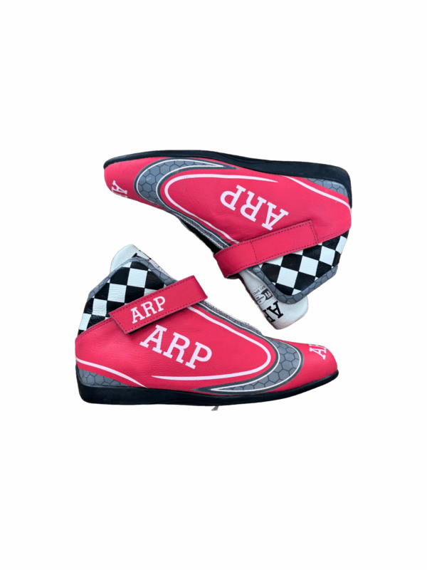 ARP Pink Checkered Race Boots Size 7