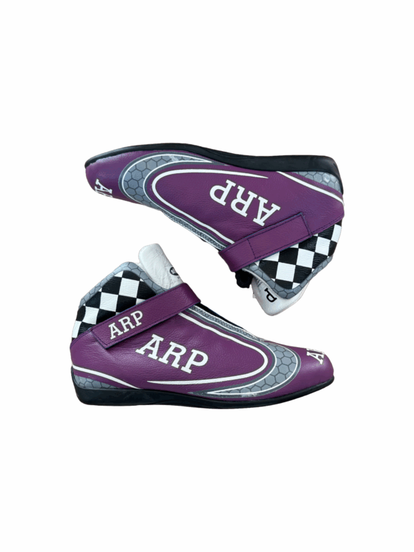 ARP Purple Checkered Boots Size 8