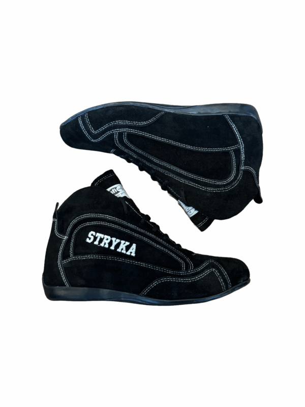 Stryka White Contrast Stitch Race Boots Size 8