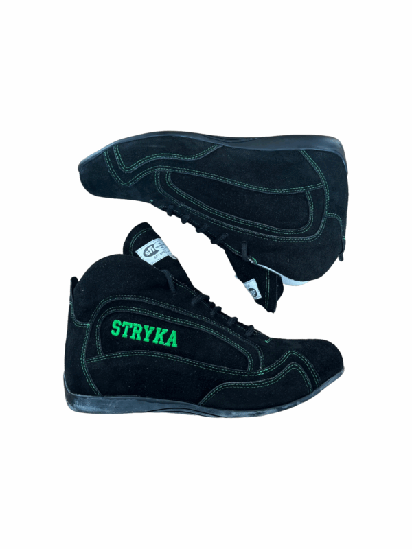 Stryka Green Stitched Race Boots