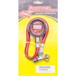 Longacre Tire Pressure Gauge, Basic Digital, 0-60 psi, Digital, 2 in Diameter, Red Face, 0.1 lb Increments