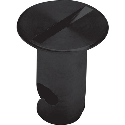 Allstar Quick Turn Fastener, Flush Head, Slotted, 5/16 x 0.500 in Body, Aluminum, Black Anodized, Set of 10