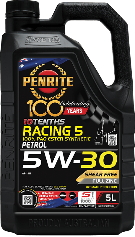 Penrite 10 TENTHS RACING 5W-30 (100% PAO ESTER), 5L