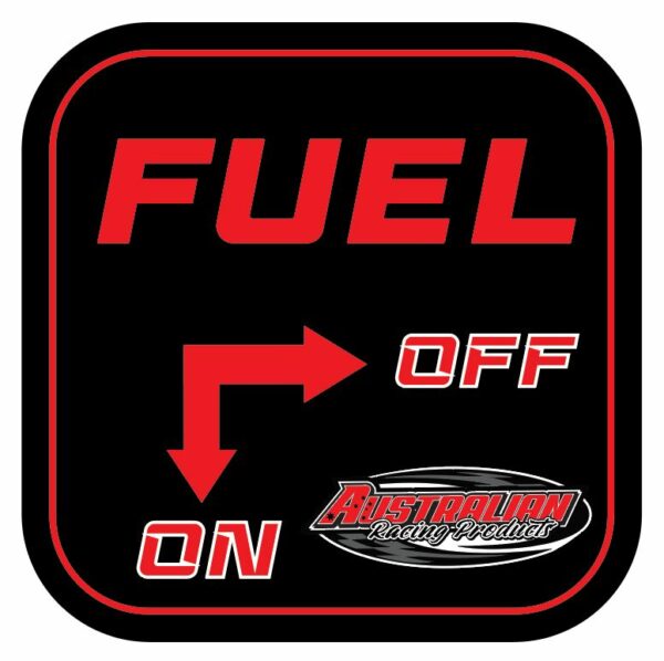 Quarter Midget Tail Tank Fuel On/Off Sticker
