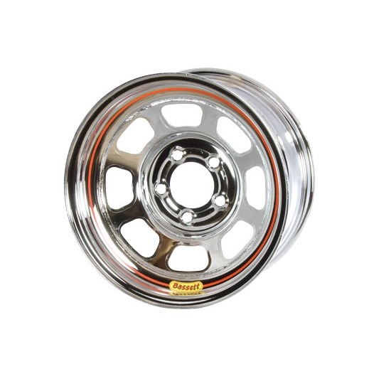Bassett 58DF3C 15X8 D-Hole 5x4.5 3 In. Bckspc Chrome Wheel