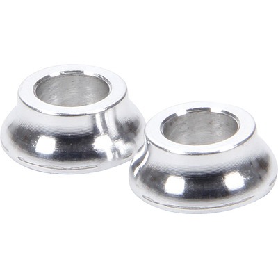 Allstar Tapered Spacer, 5/16 in ID, 1/4 in Thick, Aluminum, Natural, Universal, Pair