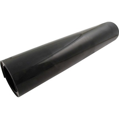 Sheet Plastic, 2 x 1 ft, 0.07 in Thick, Plastic, Black