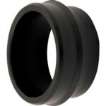QRP Gauge Mounting Grommet, Offset 3/4 in Toward Driver, 2-3/4 Mounting Hole, Rubber, Black, 2-5/8 in Gauges, Each