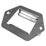 Triple X Tachometer Bracket, Plate Type, Aluminum, Natural, Tel Tac, Sprint Car