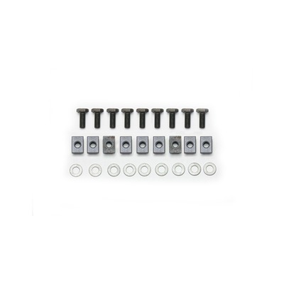 Wilwood Brake Rotor Bolt, 1/4-28 in Thread, 0.625 in Long, T-Nuts / Washers Included, Hex Head, Dynamic Rotor to Plate, Set of 9