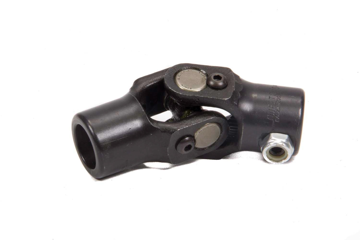 Sweet Steering Universal Joint, Single Joint, 3/4 in Smooth Bore to 3/4 in 48 Spline, Steel, Black Paint, Each